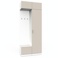 Набор мебели для прихожей "Марсель-201" МР 01-201 В2490 Ш1000 Г420 (ЛДСП Кашемир) Набор мебели для прихожей "Марсель-201" МР 01-201 В2490 Ш1000 Г420 (ЛДСП Кашемир)